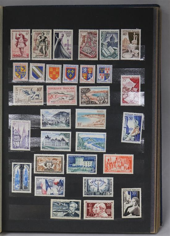 Three stamp albums - France